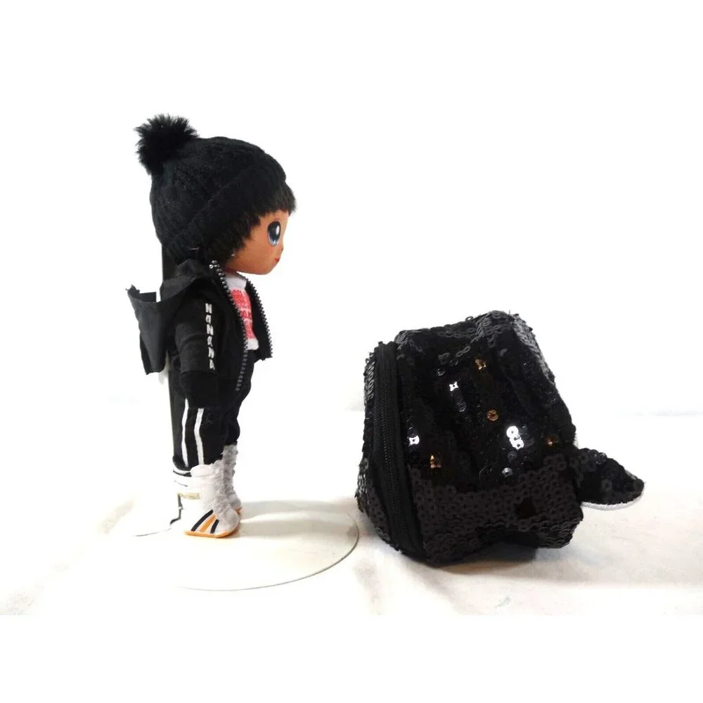 2020 Na Na Na Surprise Andre Avalanche Boy‎ Doll & Sparkly Sequined Purse